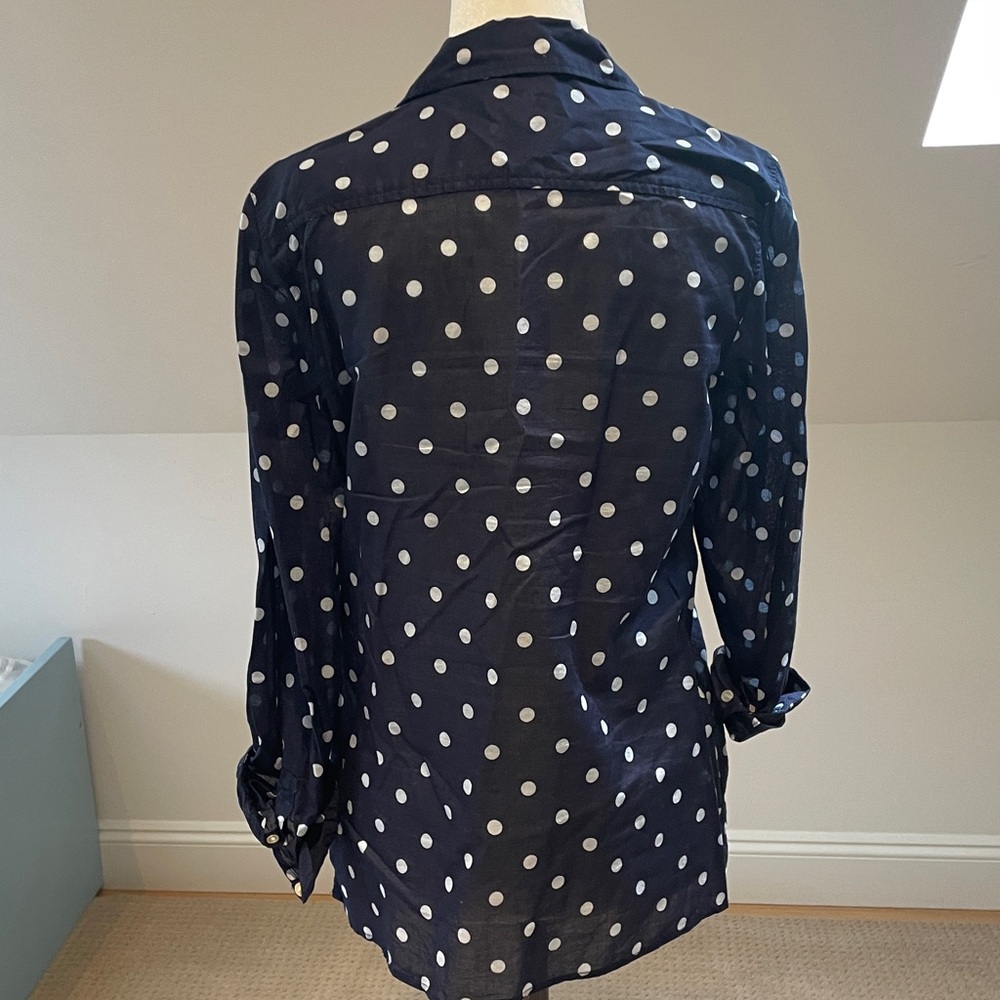 Polka dot button down - Picture 3 of 4